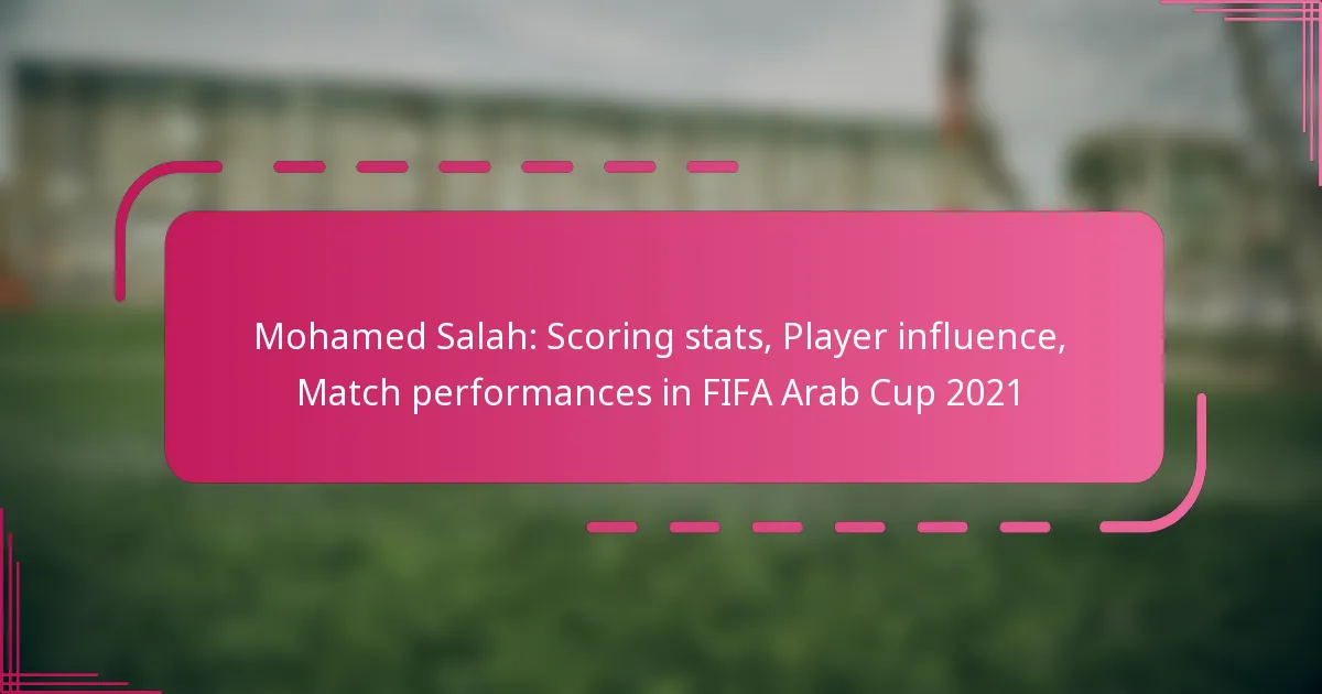 Mohamed Salah: Scoring stats, Player influence, Match performances in FIFA Arab Cup 2021