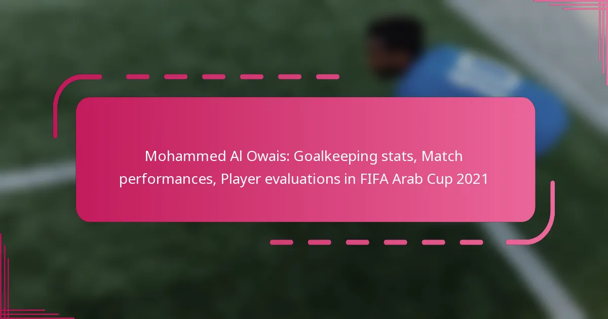 Mohammed Al Owais: Goalkeeping stats, Match performances, Player evaluations in FIFA Arab Cup 2021
